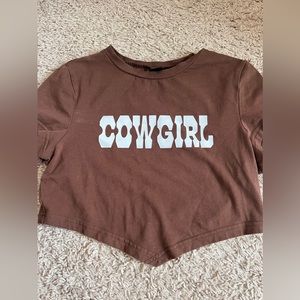 Cowgirl crop top size M
